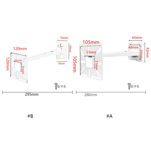 Adjustable Security Camera Bracket Steel-Holding the pillar 1