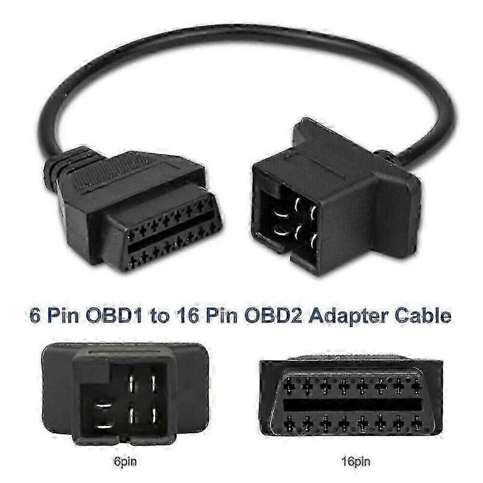 Obd To Obd2 Adapter Cable 6 Pin For Chrysler Jeep Dodge Engine Diagnostics 6935161341393