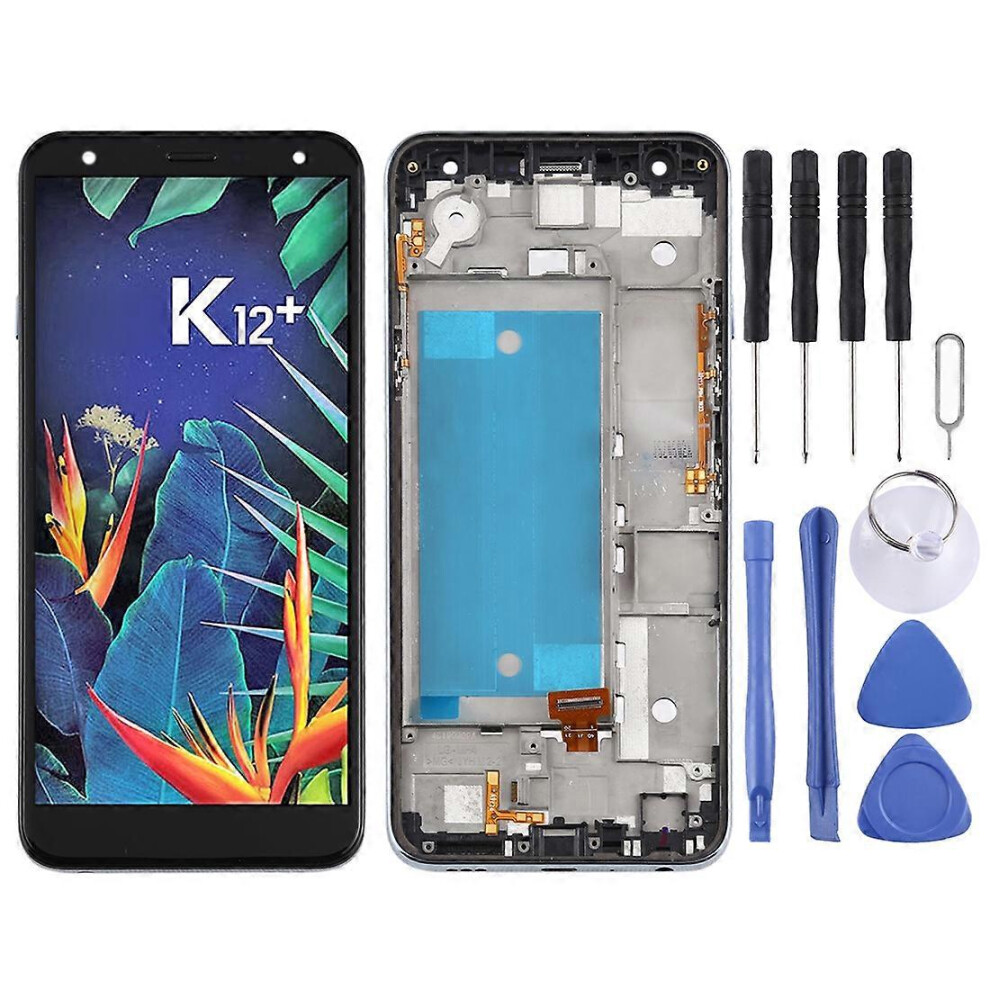 Tft Lcd Screen For Lg K40 Lmx420 / X4 2019 / K12 Plus,Double Sim With Digitizer Full Assembly (Black) Black 6935161339925