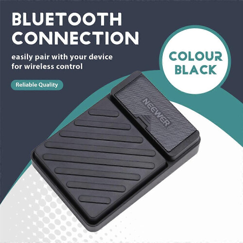 Bluetooth Foot Switch - Silent Remote Control Pedal for Teleprompter App 2