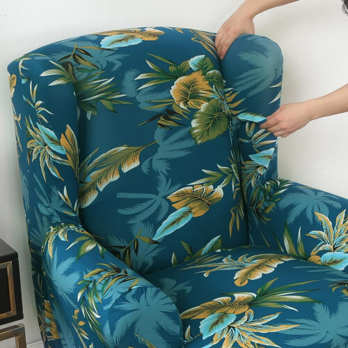 Capas estampadas para poltronas, protetor de móveis para sala de estar, poliéster e elastano de alta qualidade, capas elásticas para poltronas com 2