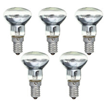 Replacement Lava Lamp E14 R39 30W Spotlight Screw in Light Bulb Clear Reflector Spot Light Bulbs Lava Incandescent 5Pcs