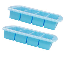 Bac à glaçons polyvalent en silicone et en fil métallique-Bleu