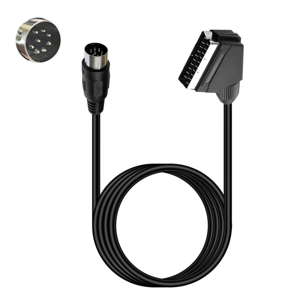 Flexible Scart To 8Pin Rgbs Sound Video Cable Pvc Coating 7709000221486
