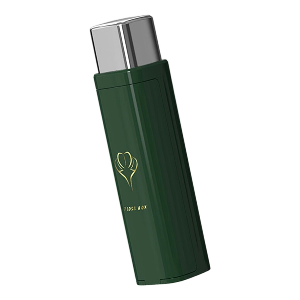 Clear Transparents Floss Container Allowing Easy-Green 1