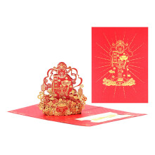 Spring Festival Greeting Card 2025 Year of the Snake Gold Foil Holiday Card for Men and Women