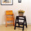 2 Step Folding Step Stool Ladder with Non Slip Pedal for Kitchen Garage Camping 2