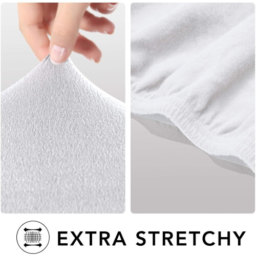 Conjunto de capas elásticas para sofá, com ajuste perfeito, em cor sólida e antiderrapantes, para sofás de dois lugares. Protetor de móveis 2