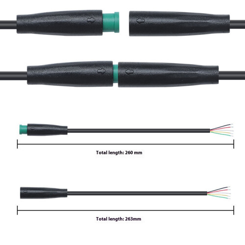 Professional Automotive M6 Plug Connectors Cable with-3p 2