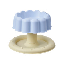 Plat surélevé pour chats en acier inoxydable, support amovible-5