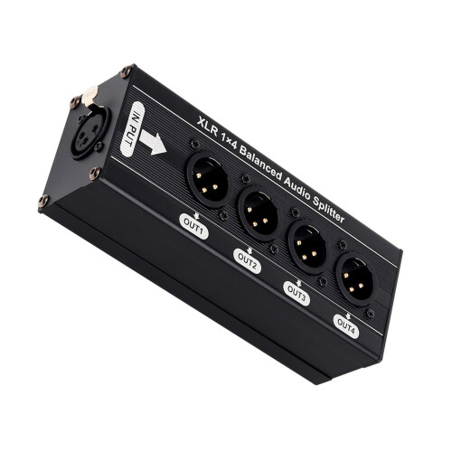 Professional Sound Splitter 1 In 4 Out Electrical Isolation