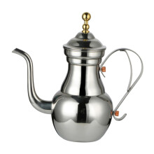 Middle Eastern Stainless Steel Tea Kettle with Handle and Filter for Home or Restaurant Use