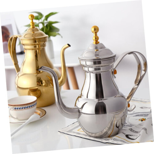 Middle Eastern Stainless Steel Tea Kettle with Handle and Filter for Home or Restaurant Use 2