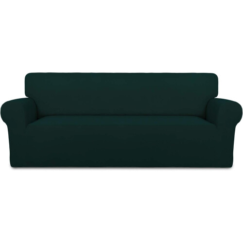 Conjunto de capas elásticas para sofá, com ajuste perfeito, em cor sólida e antiderrapantes, para sofás de dois lugares. Protetor de móveis