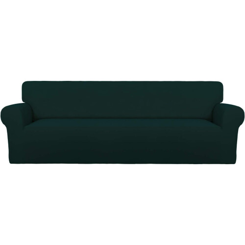 Conjunto de capas protetoras para sofá, elásticas, de cor sólida, antiderrapantes, para sofá de dois lugares, com ajuste perfeito, duráveis e