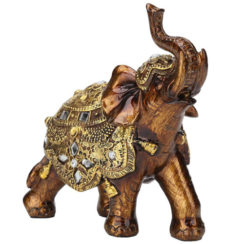 Lucky Elephant Statues Elephant Figurines Sculptures Table-S