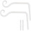 Vintage Design Shepherds Hook, εύκολη εγκατάσταση, ανθεκτικό στη σκουριά, βαρέως τύπου, 1