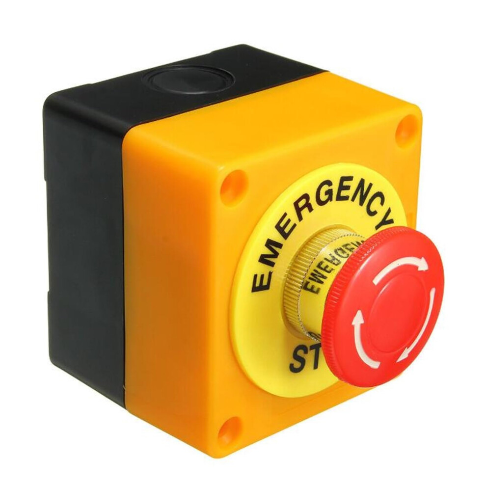 Emergency Stop Push Button Switch 660V 10A Red Mushroom Shell For Machinery Control 9323874630502