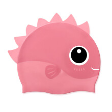 Cuffia da nuoto per ragazzi, cappellino da bagno in silicone dai colori vivaci, impermeabile, ecologico, atossico, design idrodinamico, comodo,