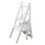 Wooden Folding Ladder Chair 4 Step Solid Wood Step Stool for Kitchen Office Library SpaceSaving 1
