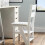 Wooden Folding Ladder Chair 4 Step Solid Wood Step Stool for Kitchen Office Library SpaceSaving 2