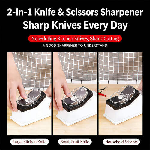 Automatic Blade Sharpener USB Electric Double Sided Scissors-A 2