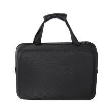 Velvets Cloth Travel Carrying Case with Shoulder Straps-Black