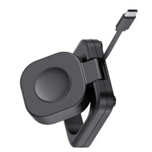 Ligne rétractable sans fil à Charge rapide, pour montre-Noir