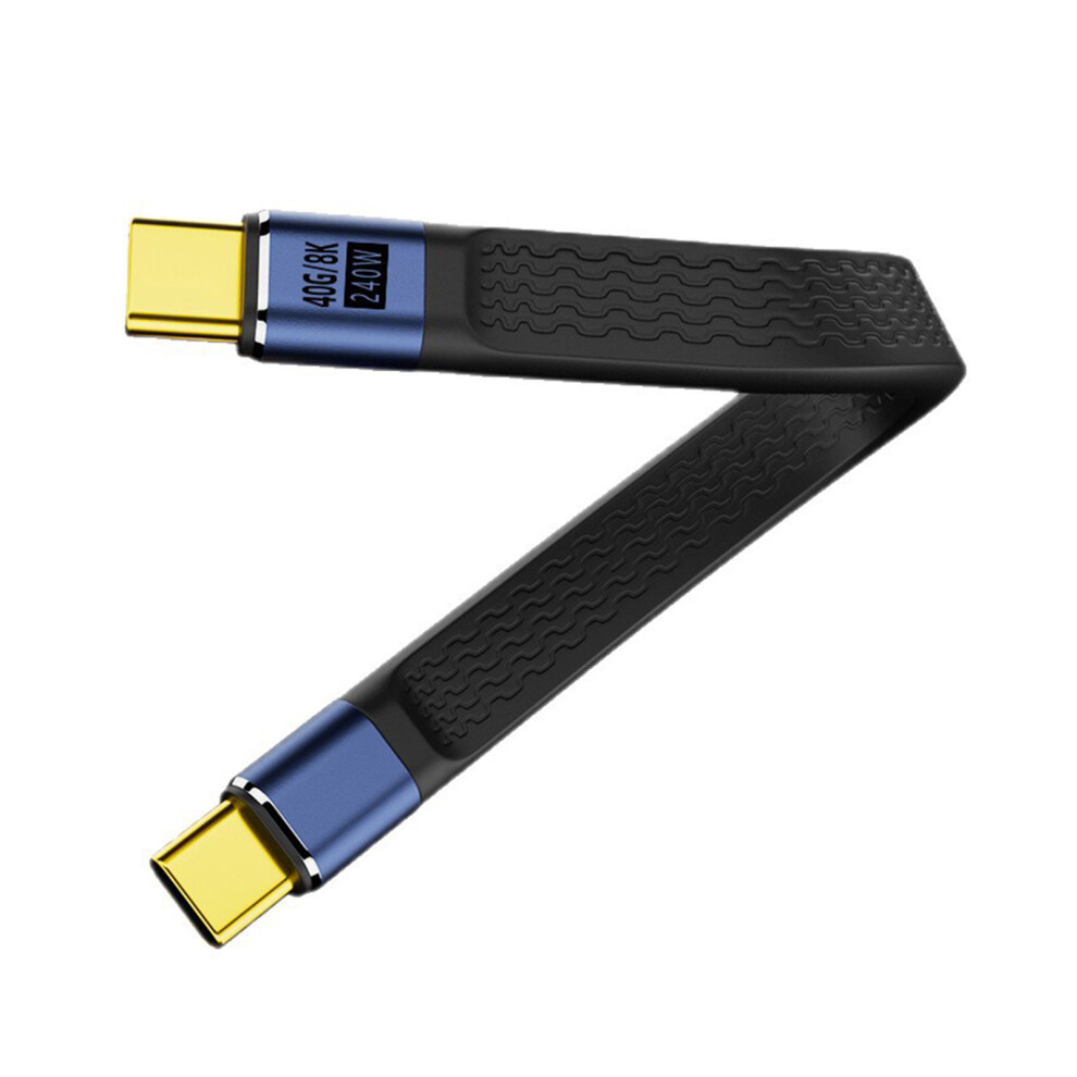 240W Fast Charging Usb4 Cable 40Gbps Flexible Cable 8K- Black 7709000222070