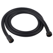 Tubo doccia di lusso con finitura nero opaco, tubo doccia extra lungo in acciaio inossidabile, 59 pollici di superficie liscia per comfort e