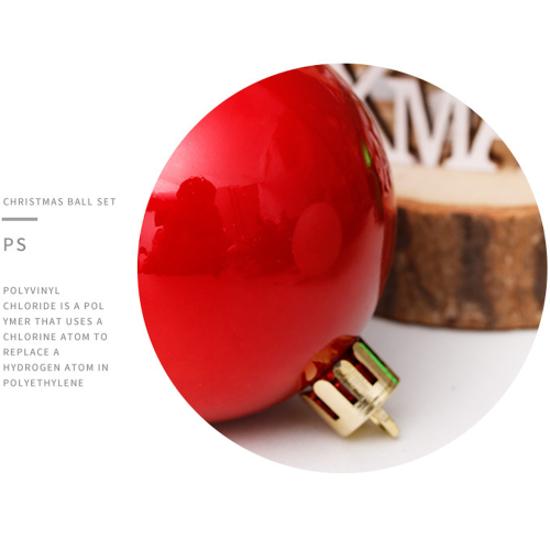Timeless Christmas Tree Decorations, Shatterproof Clear Plastic Baubles with Embedded Sparkling Decorations 2