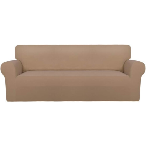 Conjunto de capas protetoras para sofá, elásticas, de cor sólida, antiderrapantes, para sofá de dois lugares, com ajuste perfeito, duráveis e