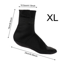 Calzini da acqua elastici in neoprene, calzini da muta per piedi nudi, antiscivolo, caldi, resistenti, elastici, con suola rinforzata, comodi per
