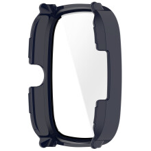 Boîtier de montre intelligente, Film en verre PC, adapté au-Bleu