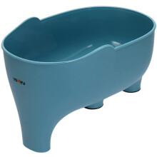 Kitchen Sink Drain Basket Plastic Elephant Hanging Strainer for Fruits Vegetables Fits All Sinks Blue
