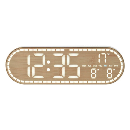 Digital Alarm Clock LED Digital Clock Electric Desk-Yellow