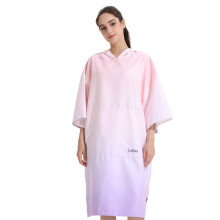 Roupão de microfibra para surfe e natação, elegante e funcional, poncho toalha confortável para todas as estações com zíper, proteção solar,