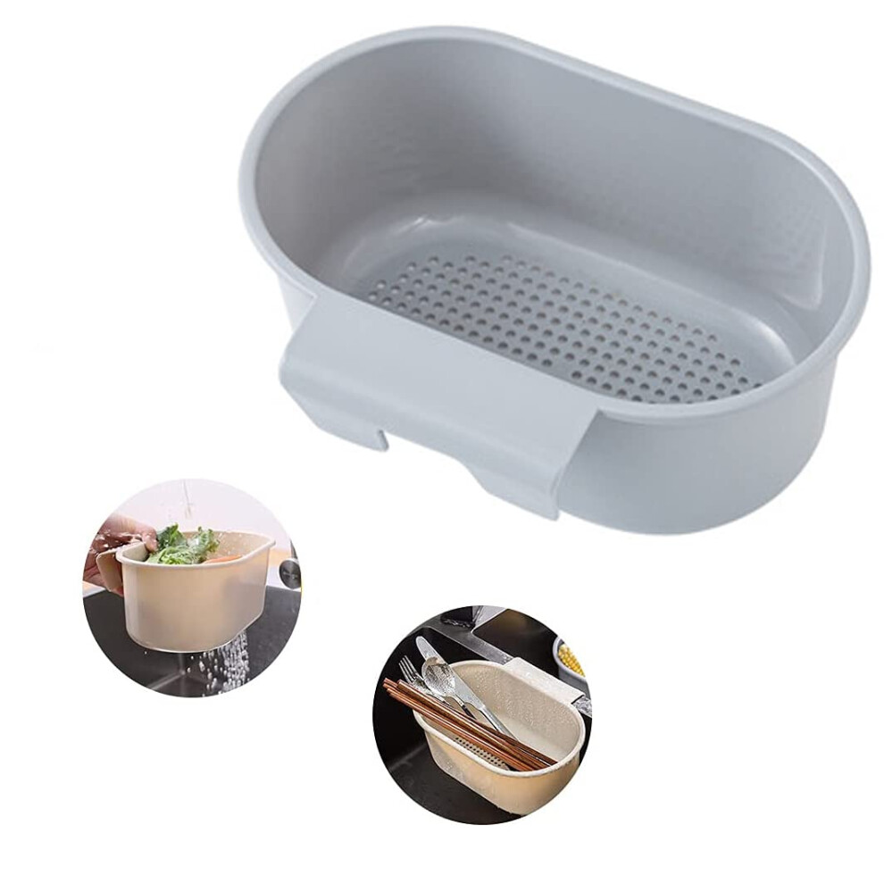 Kitchen Sink Strainer Basket, Swan Shape Hanging Drain Rack For Fast Draining And Storage, Gray 9001264585778
