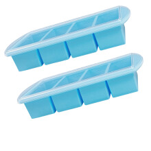 Siliconen ijsvormen met deksel en metalen steun Grote-Blauw