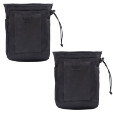 Bolsa tática versátil com sistema MOLLE, ideal para tiro e atividades ao ar livre. Design robusto em nylon 600D com múltiplos bolsos para