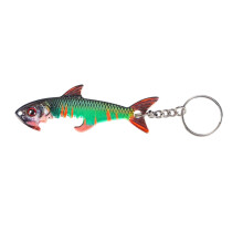 Leuke thema visvorm flesopener met creatieve lokken look-Sardine