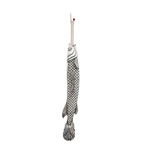 Metal Seam Ripper Fish Shaped Thread Remover Tool for Sewing Embroidery Silver