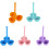Silicone Egg Poacher Cups with Long Handle for  Poached Eggs, Lake Blue Egg Boiler 4