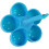Silicone Egg Poacher Cups with Long Handle for  Poached Eggs, Lake Blue Egg Boiler 3