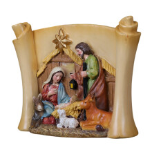 Christmas Nativity Decorative Figurine Statues Ornament Resin