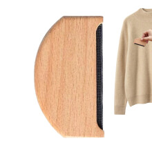 Fabric Lint and Pet Hair Remover Wooden Manual Tool for Clothes Coats Travel Home Cleaning