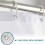 Wasserdichter Duschvorhang aus Polyestergewebe, einfache Montage, 183 cm B x 183 cm L 1
