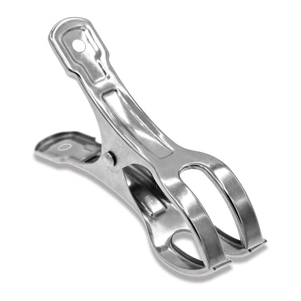 Anti-Rust Beach Chair Clips, Multi-Purpose Above Ground Pool Cover Clamps, Stainless Steel 210 Heavy Duty, Elasticity, Smooth Edges, No-Slip Teeth, St 9554910048054