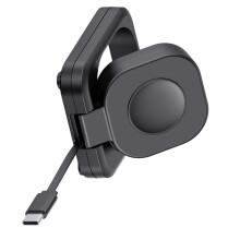 Foldable Wireless Charging Station For Watch 9/8/7/6/5/4-Black