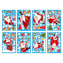 Decorazioni natalizie per vetrine, elementi natalizi classici, decorazioni resistenti, adesivi elettrostatici atossici e impermeabili per interni,